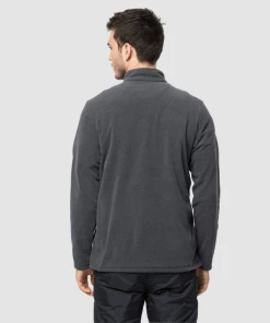 Bon marché 👍 Randonnee Pedestre Homme Jack Wolfskin Polaire Jack Wolfskin Gecko NOIR ✔️