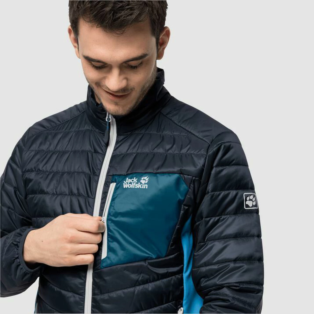 Vente flash 🧨 Randonnee Pedestre Homme Jack Wolfskin Doudoune Jack Wolfskin Routeburn BLEU ✨ 2 Vente flash 🧨 Randonnee Pedestre Homme Jack Wolfskin Doudoune Jack Wolfskin Routeburn BLEU ✨ – Image 2