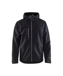 Sortie 💯 Randonnee Pedestre Adulte Blaklader Veste Softshell À Capuche Blaklader NOIR ✔️