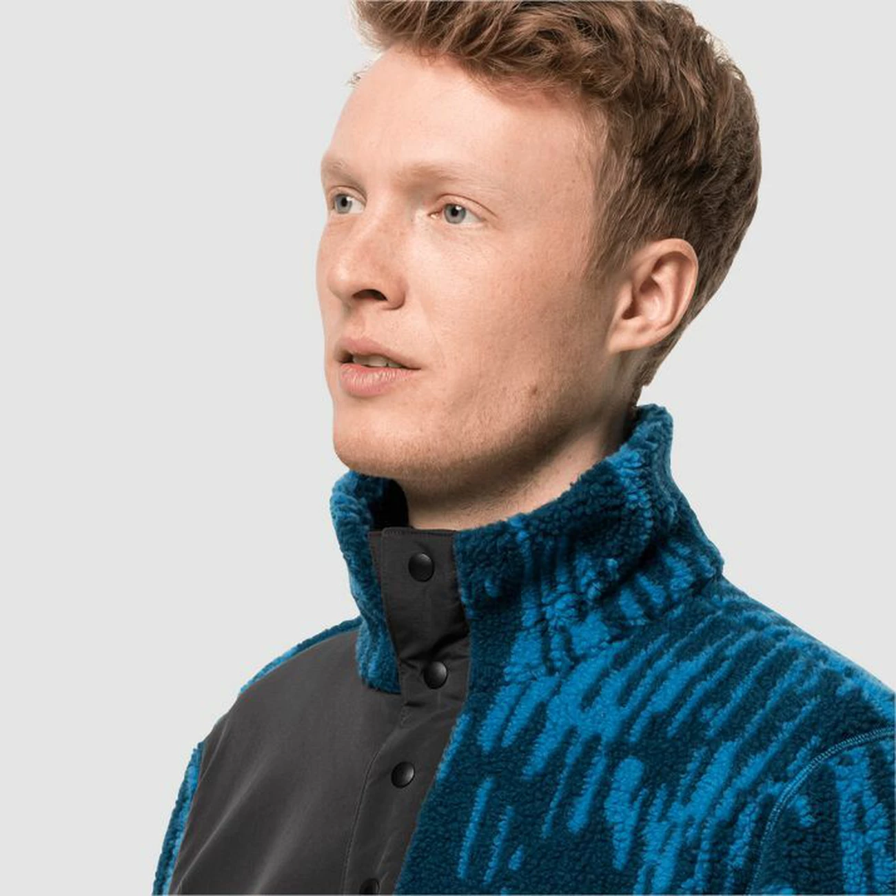 Offres ❤️ Randonnee Pedestre Homme Jack Wolfskin Polaire Jack Wolfskin 365 Fearless Snap Jaquard BLEU 😍 5 Offres ❤️ Randonnee Pedestre Homme Jack Wolfskin Polaire Jack Wolfskin 365 Fearless Snap Jaquard BLEU 😍 – Image 5