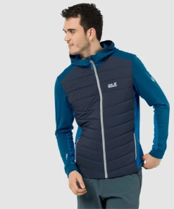 Sortie 🔔 Randonnee Pedestre Homme Jack Wolfskin Polaire Jack Wolfskin Crossing Peak BLEU 🛒