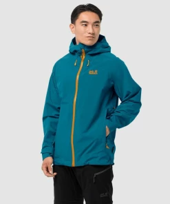 Sortie 👍 Randonnee Pedestre Homme Jack Wolfskin Veste Jack Wolfskin Highest Peak BLEU 🛒
