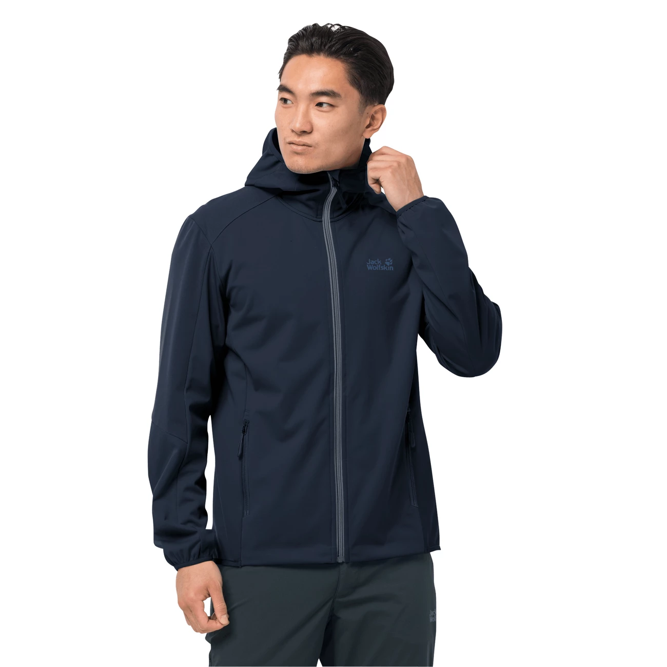 Tout neuf 🎁 Randonnee Pedestre Homme Jack Wolfskin Veste Imperméable Jack Wolfskin Go Hike Softshell BLEU 🥰 5 Tout neuf 🎁 Randonnee Pedestre Homme Jack Wolfskin Veste Imperméable Jack Wolfskin Go Hike Softshell BLEU 🥰 – Image 5