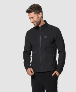 Bon marché ⭐ Randonnee Pedestre Homme Jack Wolfskin Veste Polaire Homme Jack Wolfskin Moonrise Black NOIR ❤️