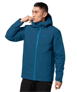 Vente flash 🔥 Randonnee Pedestre Homme Jack Wolfskin Veste À Capuche Jack Wolfskin Argon Storm BLEU 🎉