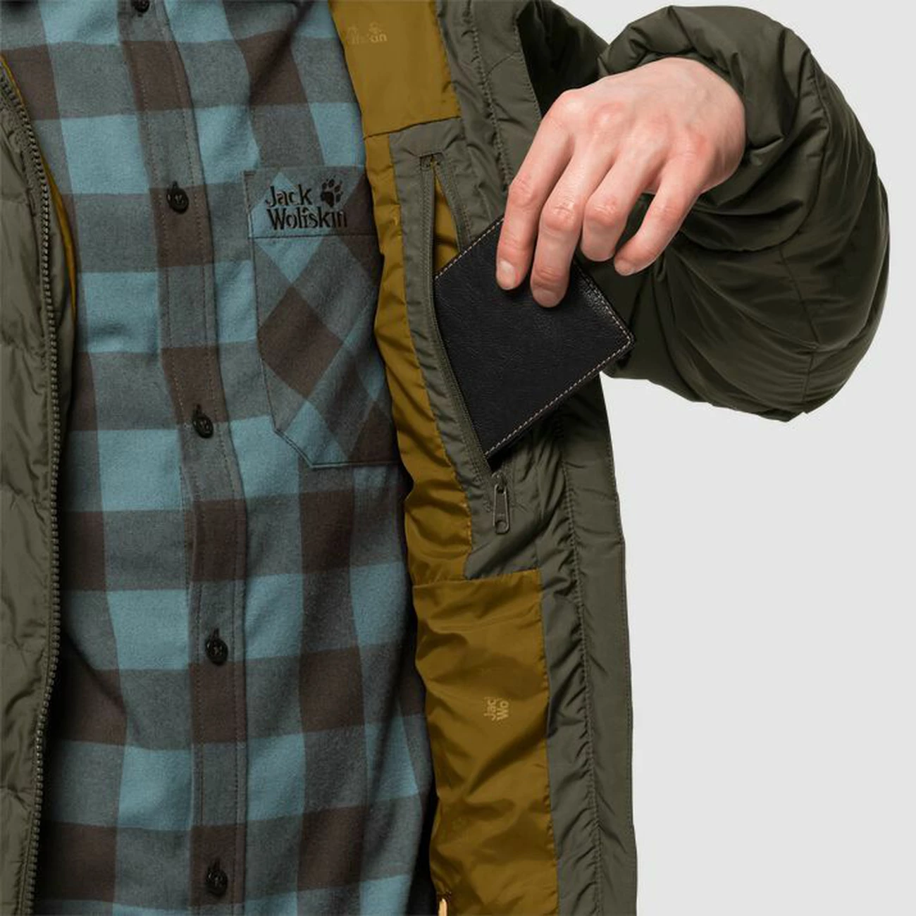 Budget 👍 Randonnee Pedestre Homme Jack Wolfskin Doudoune Jack Wolfskin Fairmont VERT 🎉 3 Budget 👍 Randonnee Pedestre Homme Jack Wolfskin Doudoune Jack Wolfskin Fairmont VERT 🎉 – Image 3