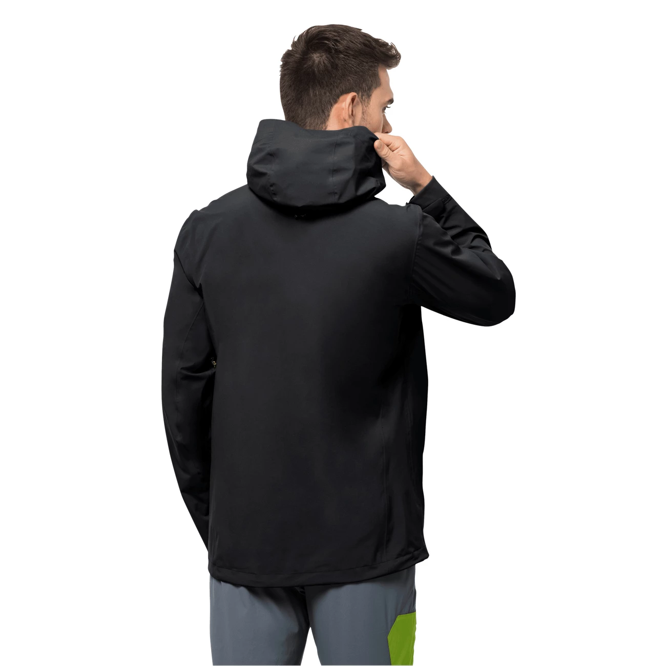Coupon ⌛ Randonnee Pedestre Homme Jack Wolfskin Veste Imperméable Jack Wolfskin Highest Peak NOIR 🎉 6 Coupon ⌛ Randonnee Pedestre Homme Jack Wolfskin Veste Imperméable Jack Wolfskin Highest Peak NOIR 🎉 – Image 6