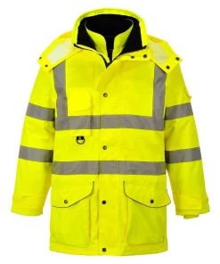 Sortie 🛒 Randonnee Pedestre Adulte Portwest Parka Haute Visibilité 7 En 1 Portwest Hi Vis Respirant JAUNE 🎉 -Columbia Shop 26ce8b7eb8d340d18b1aa3101a5db8c3