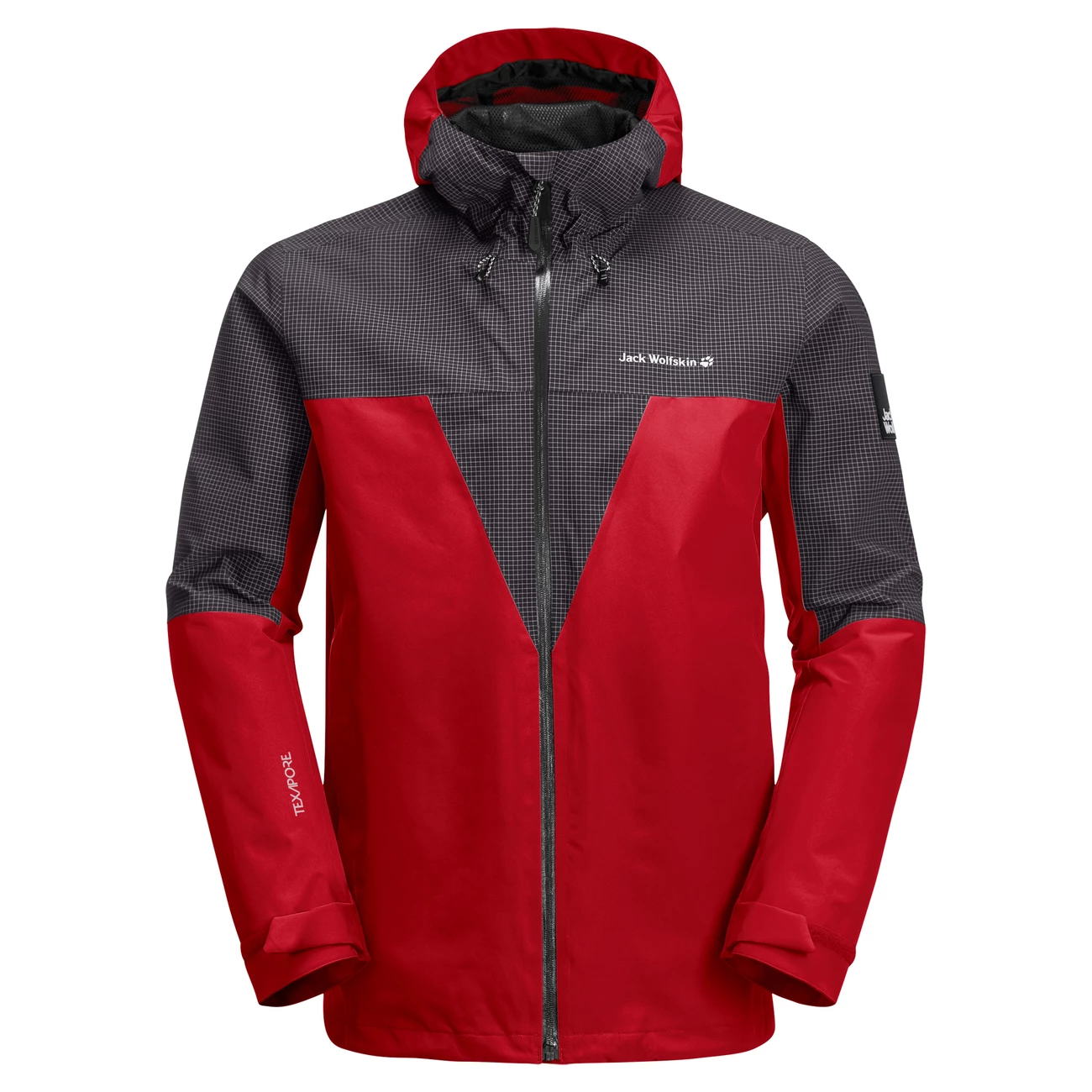 Budget ⌛ Randonnee Pedestre Homme Jack Wolfskin Veste Imperméable Jack Wolfskin Dna Rhapsody ROUGE 👍 5 Budget ⌛ Randonnee Pedestre Homme Jack Wolfskin Veste Imperméable Jack Wolfskin Dna Rhapsody ROUGE 👍 – Image 5
