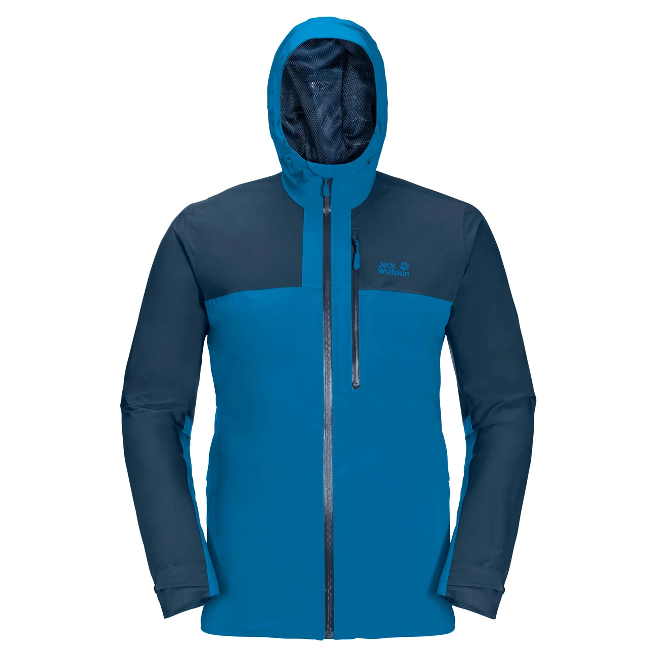 Vente flash 😀 Randonnee Pedestre Homme Jack Wolfskin Veste Imperméable Jack Wolfskin Go Hike BLEU ⭐ 2 Vente flash 😀 Randonnee Pedestre Homme Jack Wolfskin Veste Imperméable Jack Wolfskin Go Hike BLEU ⭐ – Image 2
