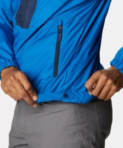 Coupon 🎁 Randonnee Pedestre Homme Columbia Veste Columbia Flash Challenger Anorak BLEU ⌛ -Columbia Shop 2f97f7d2d6034f0e824fbf44c7cb7176