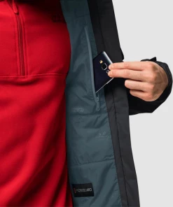 Remise 🔥 Randonnee Pedestre Homme Jack Wolfskin Veste Jack Wolfskin Frosty Morning GRIS 🌟