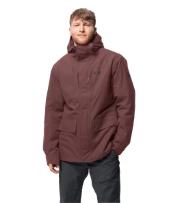 Tout neuf 🌟 Randonnee Pedestre Homme Jack Wolfskin Veste Jack Wolfskin West Coast ROUGE 🌟