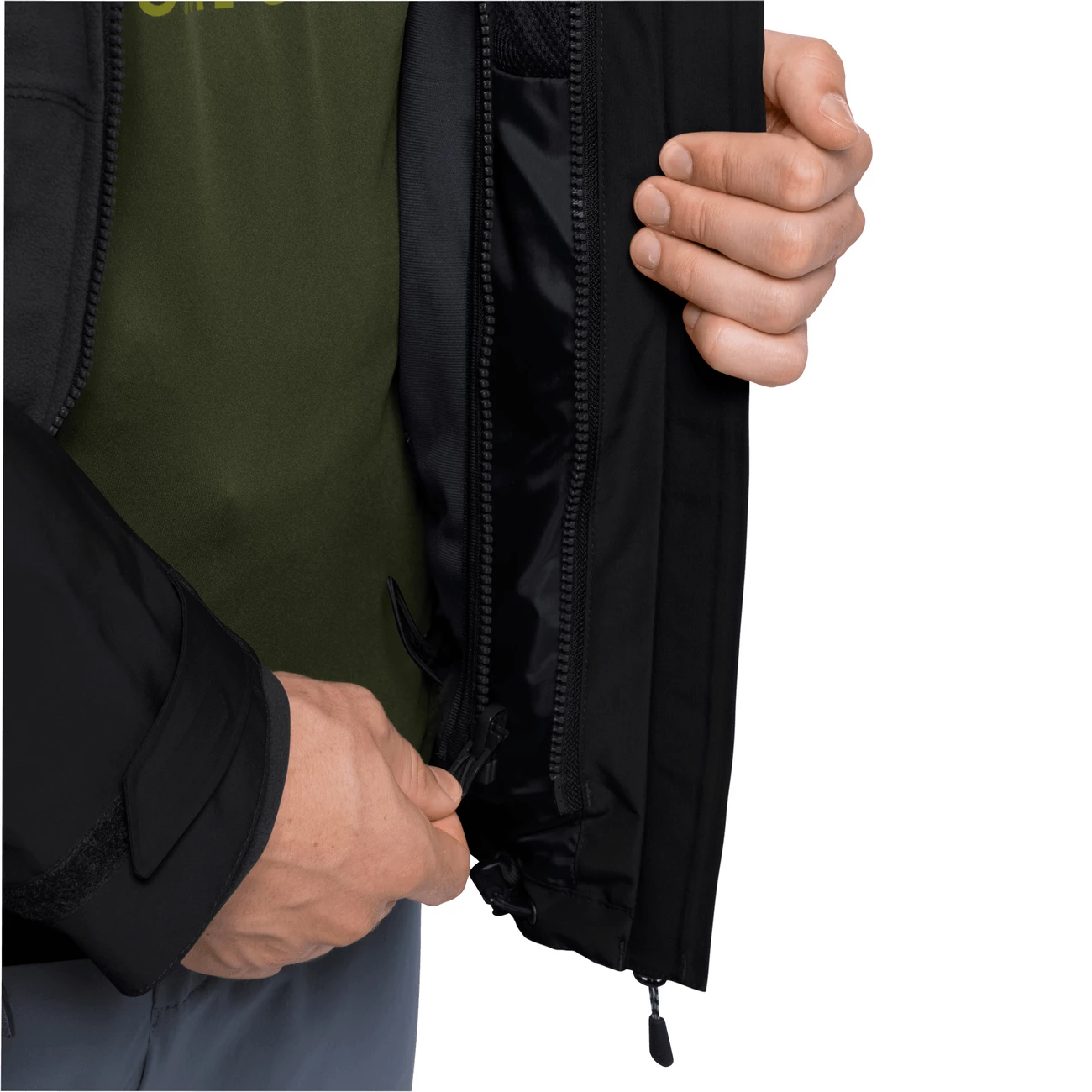 Bon marché 🎉 Randonnee Pedestre Homme Jack Wolfskin Polaire Jack Wolfskin Kiruna NOIR 👍 4 Bon marché 🎉 Randonnee Pedestre Homme Jack Wolfskin Polaire Jack Wolfskin Kiruna NOIR 👍 – Image 4