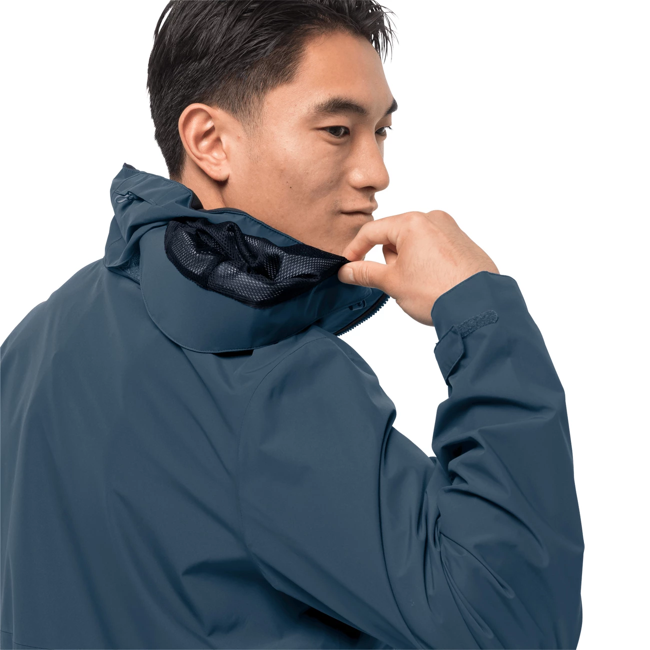 Vente flash 🔥 Randonnee Pedestre Homme Jack Wolfskin Veste Imperméable Jack Wolfskin Evandale BLEU 👍 6 Vente flash 🔥 Randonnee Pedestre Homme Jack Wolfskin Veste Imperméable Jack Wolfskin Evandale BLEU 👍 – Image 6