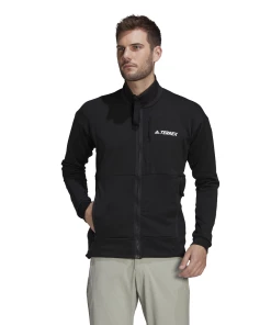 Sortie ✔️ Randonnee Pedestre Homme Adidas Veste Adidas Terrex Tech Fleece NOIR 😉