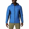 Top 10 ⌛ Randonnee Pedestre Homme Columbia Veste À Capuche Columbia Powder Pass BLEU 🔥