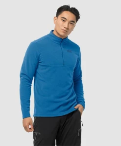 Bon marché 🎁 Randonnee Pedestre Homme Jack Wolfskin Polaire Jack Wolfskin Arco BLEU 👏