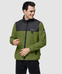 Tout neuf 🎉 Randonnee Pedestre Homme Jack Wolfskin Polaire Jack Wolfskin Dna Grizzly VERT ❤️