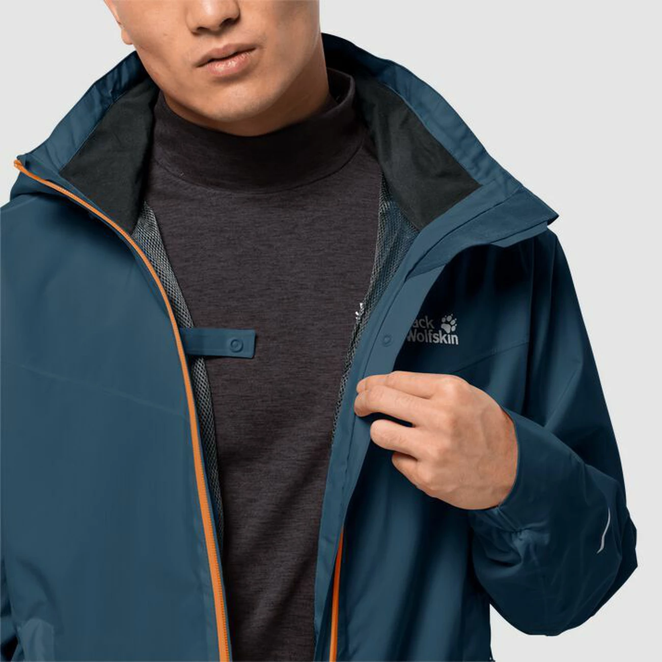 De gros 👏 Randonnee Pedestre Homme Jack Wolfskin Veste Jack Wolfskin Atlas Tour BLEU 🎁 5 De gros 👏 Randonnee Pedestre Homme Jack Wolfskin Veste Jack Wolfskin Atlas Tour BLEU 🎁 – Image 5
