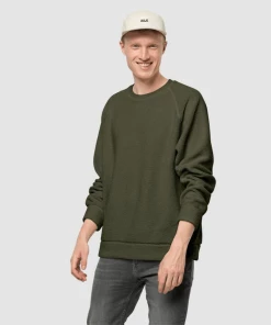 Nouveau 🤩 Randonnee Pedestre Homme Jack Wolfskin Polaire Jack Wolfskin Nature Life VERT ⌛