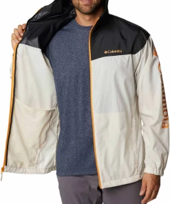 Coupon ⭐ Randonnee Pedestre Homme Columbia Veste Coupe Vent Columbia Flash Challenger Novelty BLANC ⌛ -Columbia Shop 521d20a2d10b4ec3be2415ca1831ffe4