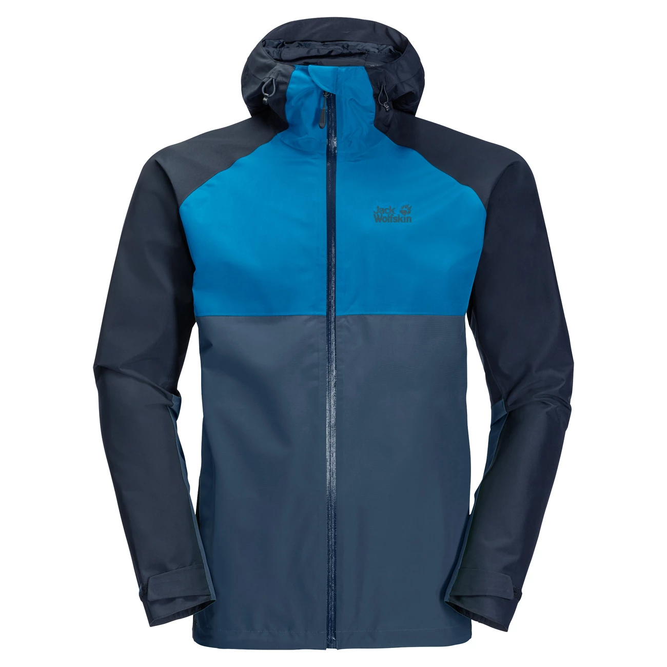 Tout neuf 😀 Randonnee Pedestre Homme Jack Wolfskin Veste Imperméable Jack Wolfskin Mount Isa BLEU 💯 3 Tout neuf 😀 Randonnee Pedestre Homme Jack Wolfskin Veste Imperméable Jack Wolfskin Mount Isa BLEU 💯 – Image 3