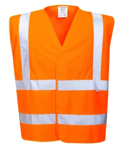 Coupon 😉 Randonnee Pedestre Adulte Portwest Gilet Haute Visibilité Retardateur De Flamme Portwest Bizflame En Iso 14116 ORANGE 😍