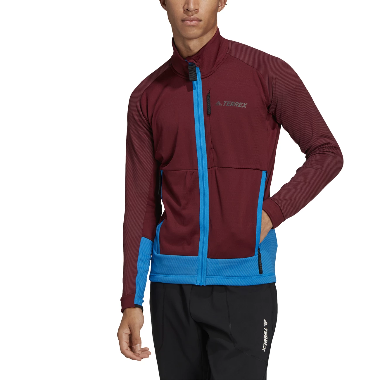 Budget ✨ Randonnee Pedestre Homme Adidas Veste De Randonnée Adidas Terrex Tech Flooce ROUGE 🥰 3 Budget ✨ Randonnee Pedestre Homme Adidas Veste De Randonnée Adidas Terrex Tech Flooce ROUGE 🥰 – Image 3