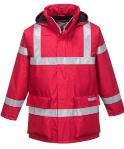 Budget 👏 Randonnee Pedestre Adulte Portwest Veste De Pluie Anti-statique Portwest Rain ROUGE ⌛