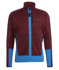 Budget ✨ Randonnee Pedestre Homme Adidas Veste De Randonnée Adidas Terrex Tech Flooce ROUGE 🥰