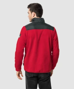 Offres 😍 Randonnee Pedestre Homme Jack Wolfskin Polaire Jack Wolfskin Dna Grizzly ROUGE 🛒