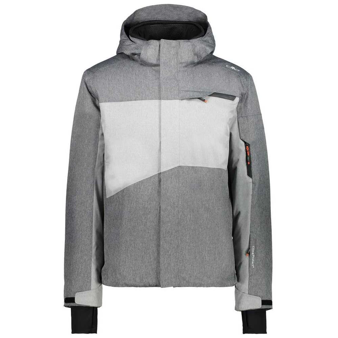 Tout neuf 🤩 Montagne Homme Cmp Cmp Man Jacket Zip Hood GRIS 👍 2 Tout neuf 🤩 Montagne Homme Cmp Cmp Man Jacket Zip Hood GRIS 👍 – Image 2