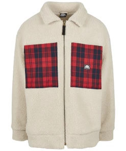 Budget 🎁 Mode- Lifestyle Adulte Urban Classics Polaire À Capuche Urban Classics Southpole Sherpa BLANC 🔔