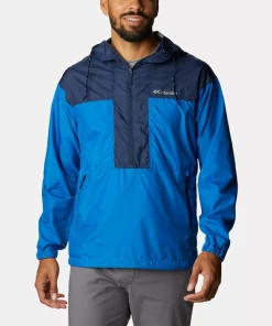 Coupon 🎁 Randonnee Pedestre Homme Columbia Veste Columbia Flash Challenger Anorak BLEU ⌛