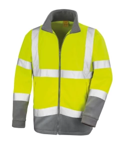 Coupon 🧨 Randonnee Pedestre Adulte Result Veste Polaire Haute Visibilité Result Safety Microfleece Classe 2 ORANGE ⭐
