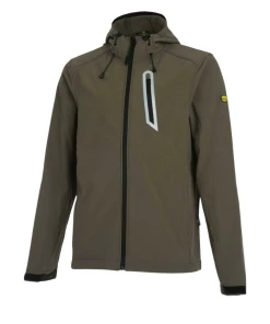 Sortie ⌛ Randonnee Pedestre Adulte Diadora Veste Softshell Coupe Vent Stretch À Capuche Diadora Sail GRIS 🎉