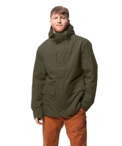 Tout neuf 🔔 Randonnee Pedestre Homme Jack Wolfskin Veste Jack Wolfskin West Coast VERT ✨