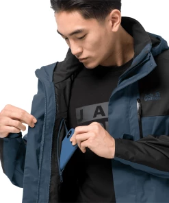 Budget 🧨 Randonnee Pedestre Homme Jack Wolfskin Veste Imperméable Jack Wolfskin Jasper Flex BLEU 🔔 -Columbia Shop 8f1910fe0de04597a22b6cc1112ac331