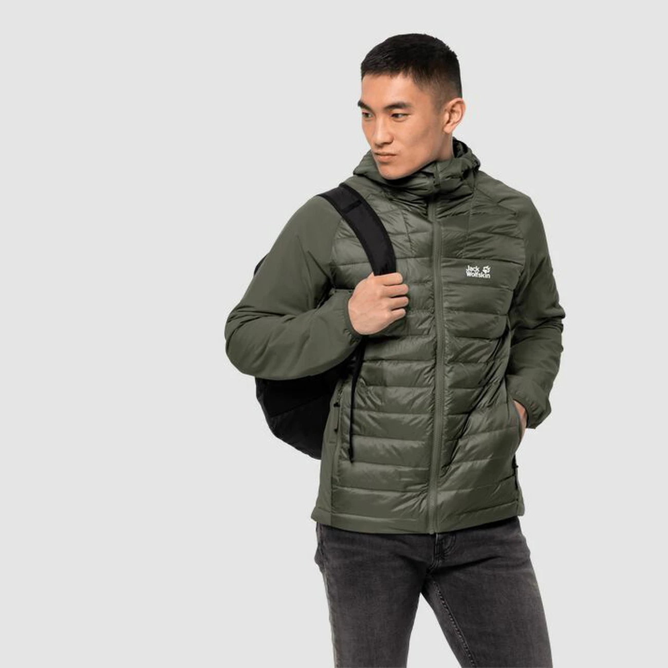 Tout neuf 🔔 Randonnee Pedestre Homme Jack Wolfskin Veste Jack Wolfskin Jwp Hybrid VERT ✨ 2 Tout neuf 🔔 Randonnee Pedestre Homme Jack Wolfskin Veste Jack Wolfskin Jwp Hybrid VERT ✨ – Image 2
