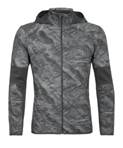 Remise 🛒 Randonnee Pedestre Homme Icebreaker Veste À Capuche Hybride Icebreaker Headwaters Hooded GRIS 🔔