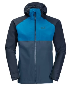 Top 10 🛒 Randonnee Pedestre Homme Jack Wolfskin Veste Imperméable Jack Wolfskin Mount Isa BLEU 🛒 -Columbia Shop b823d5374e8847c3872eba7cdbae3b21