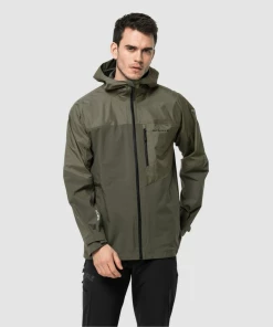 Tout neuf ⌛ Randonnee Pedestre Homme Jack Wolfskin Veste Jack Wolfskin Athletic VERT ✨