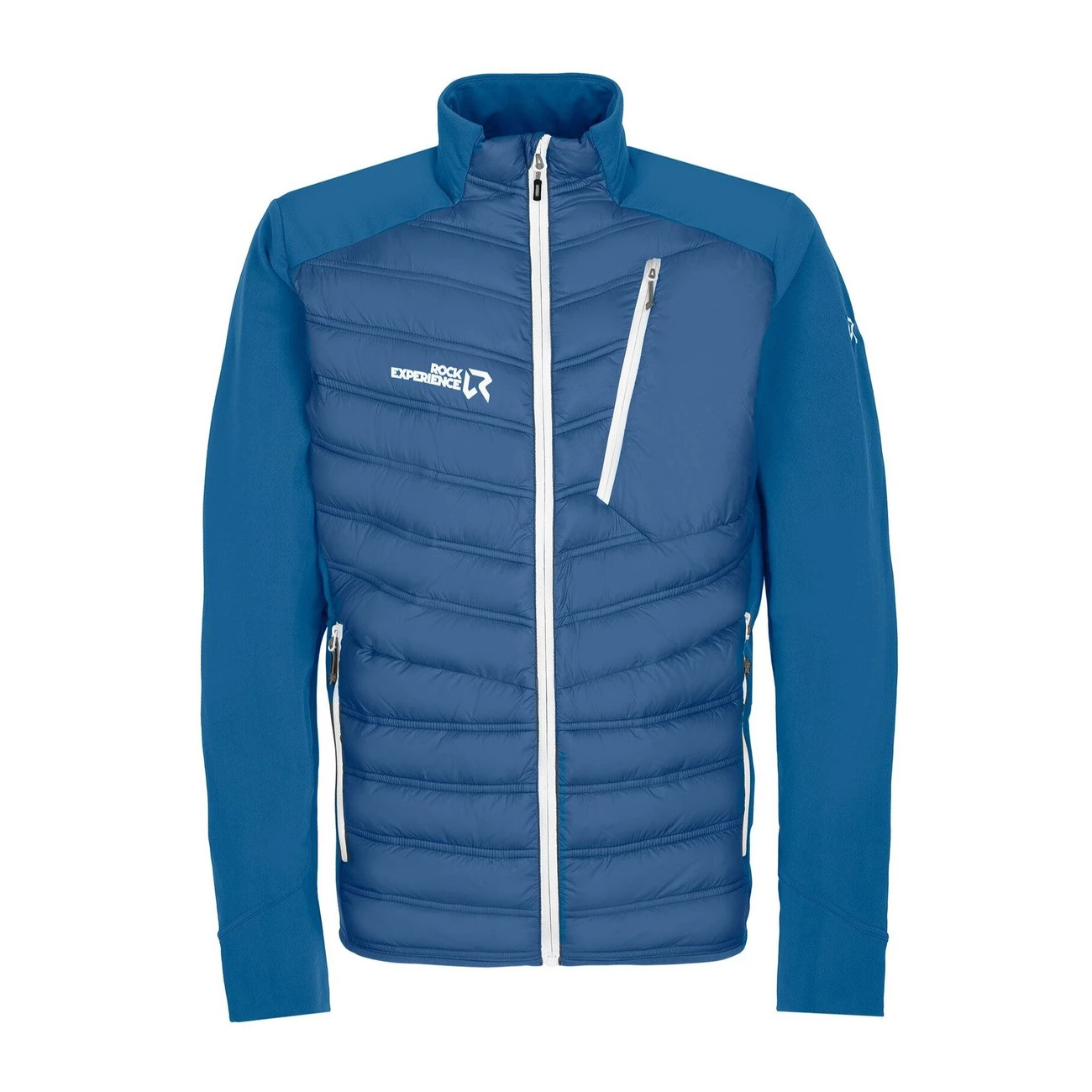 Sortie ⌛ Randonnee Pedestre Homme Rock Veste Hybride Rock Experience Parker BLEU 🎉 1 Sortie ⌛ Randonnee Pedestre Homme Rock Veste Hybride Rock Experience Parker BLEU 🎉