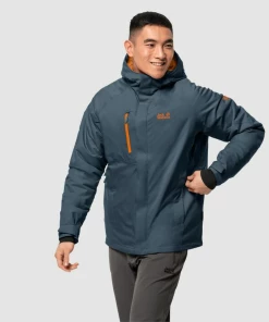 Coupon ⭐ Randonnee Pedestre Homme Jack Wolfskin Veste Jack Wolfskin Troposphere BLEU 🌟