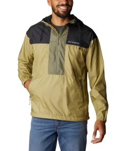 Coupon 🔥 Randonnee Pedestre Homme Columbia Veste Columbia Flash Challenger Anorak BEIGE 🔔