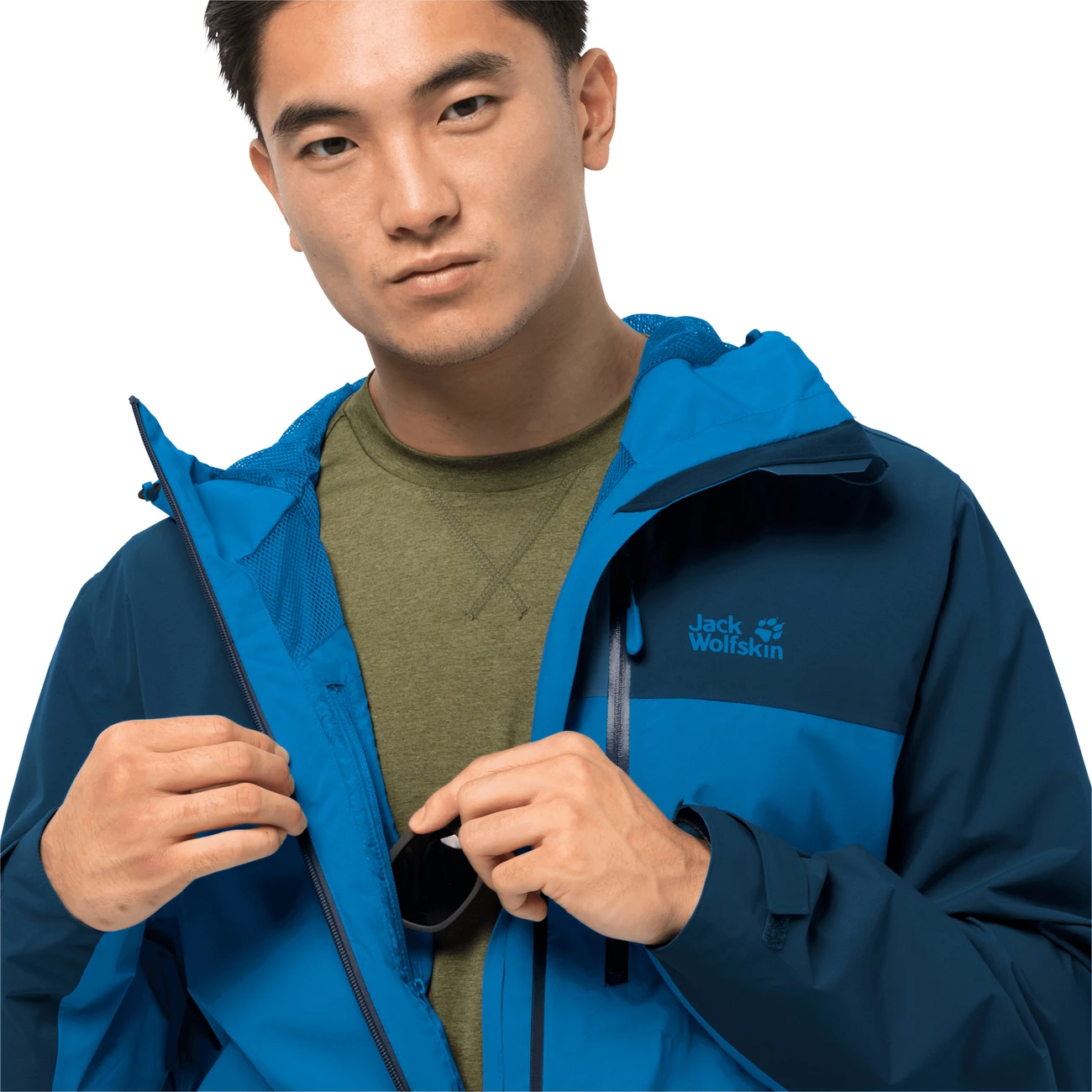 Vente flash 😀 Randonnee Pedestre Homme Jack Wolfskin Veste Imperméable Jack Wolfskin Go Hike BLEU ⭐ 5 Vente flash 😀 Randonnee Pedestre Homme Jack Wolfskin Veste Imperméable Jack Wolfskin Go Hike BLEU ⭐ – Image 5