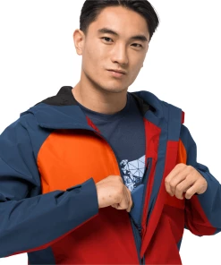 Tout neuf ✨ Randonnee Pedestre Homme Jack Wolfskin Veste Imperméable Jack Wolfskin Mount Isa ROUGE 🤩 -Columbia Shop dd7149b0dd2842e89b5d587d505bd806