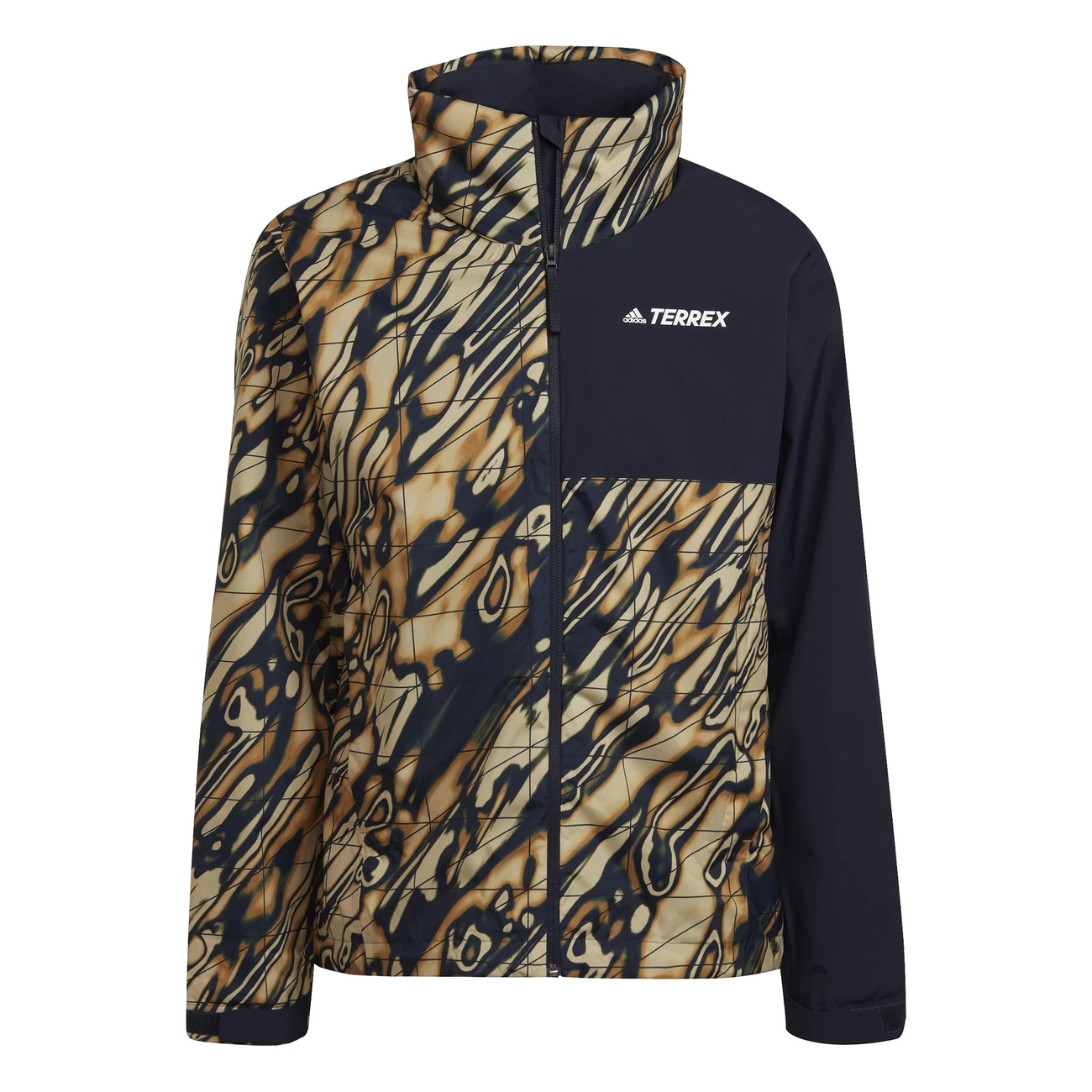 Tout neuf 🔔 Randonnee Pedestre Homme Adidas Veste Adidas Terrex Multi Rain.rdy Primegreen Allover Print 2l Rain MARRON 💯 4 Tout neuf 🔔 Randonnee Pedestre Homme Adidas Veste Adidas Terrex Multi Rain.rdy Primegreen Allover Print 2l Rain MARRON 💯 – Image 4