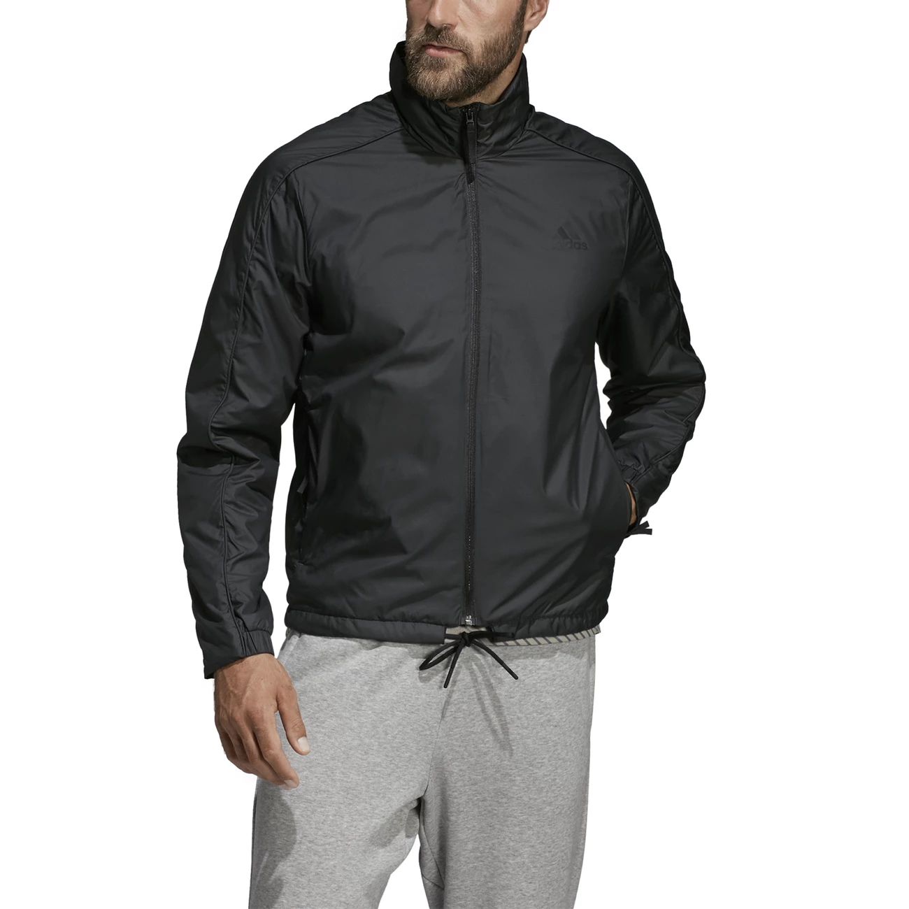 Budget 🧨 Randonnee Pedestre Homme Adidas Veste Adidas Light Insulated GRIS 🛒 2 Budget 🧨 Randonnee Pedestre Homme Adidas Veste Adidas Light Insulated GRIS 🛒 – Image 2